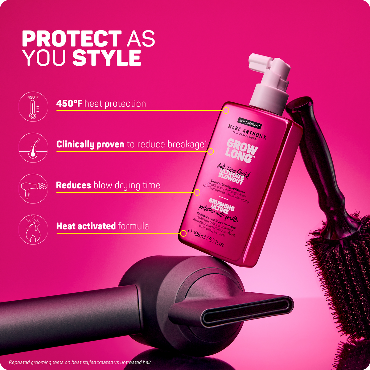 Grow Long™ <br> Anti-Frizz Shield Ultimate Blowout