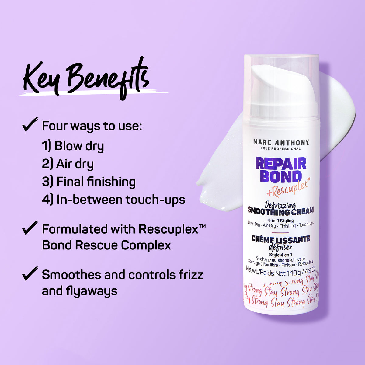 Repair Bond +Rescuplex™ <br> Defrizzing Smoothing Cream