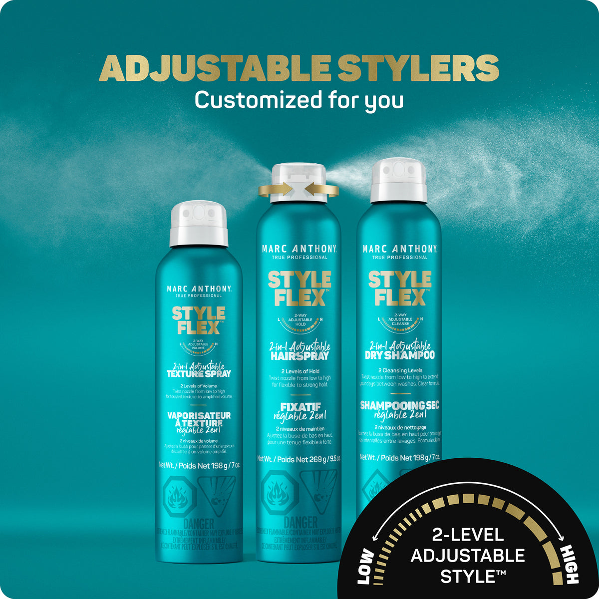 Style Flex™ <br> 2-In-1 Adjustable Hairspray