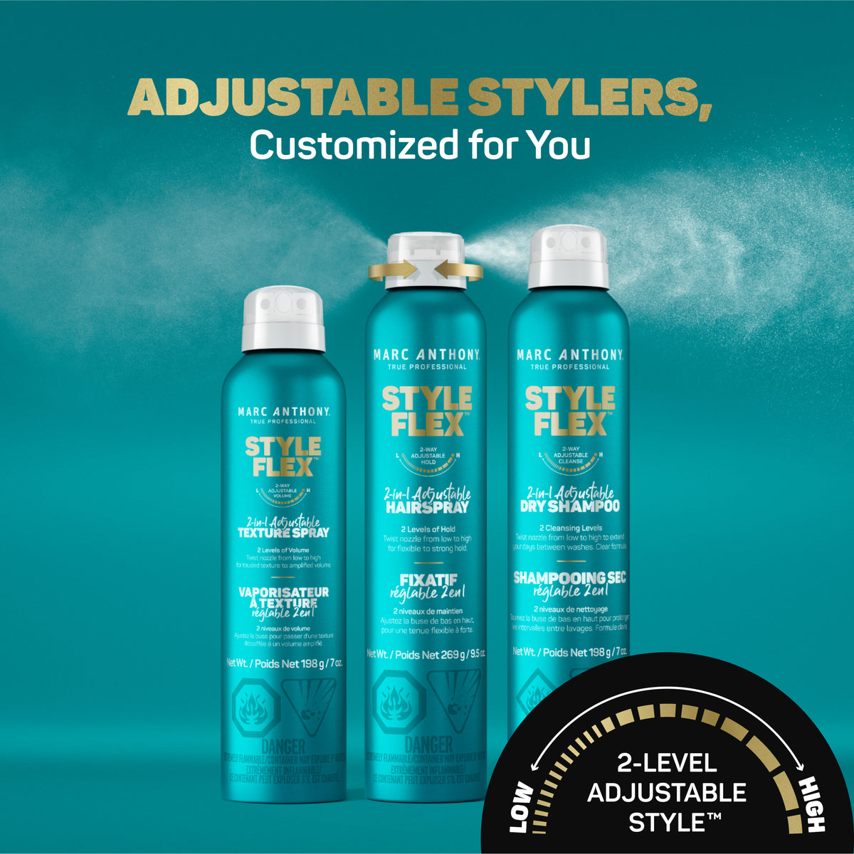 Style Flex™ <br> 2-In-1 Adjustable Texture Spray